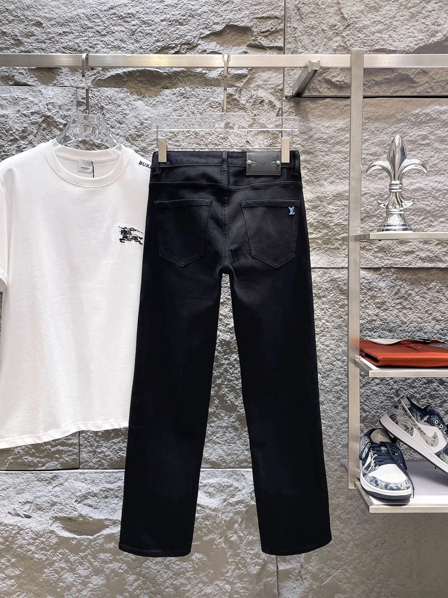 Louis Vuitton Black Straight Leg Jeans