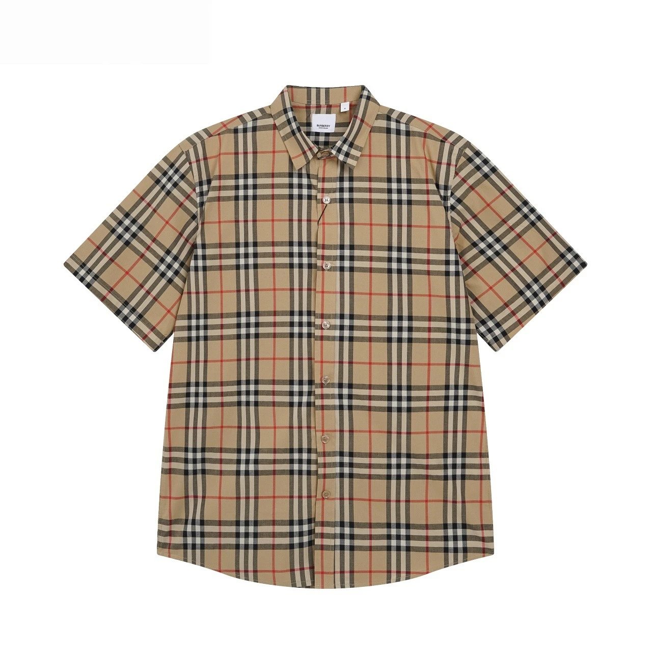 Burberry Beige Short Sleeve Shirt