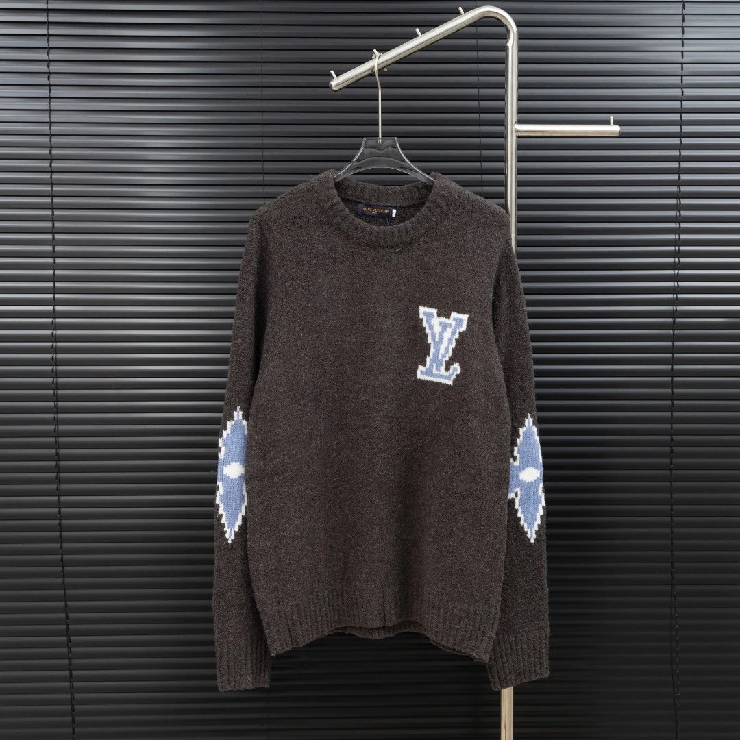Louis Vuitton Brown Knit Sweater