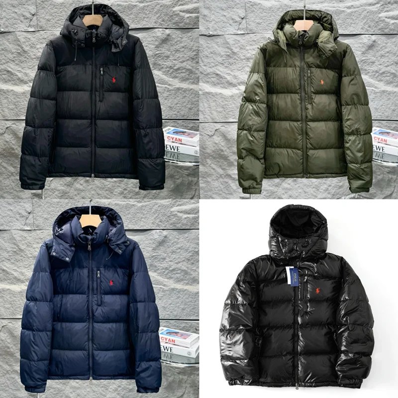 Ralph Lauren Black Hooded Puffer Jacket
