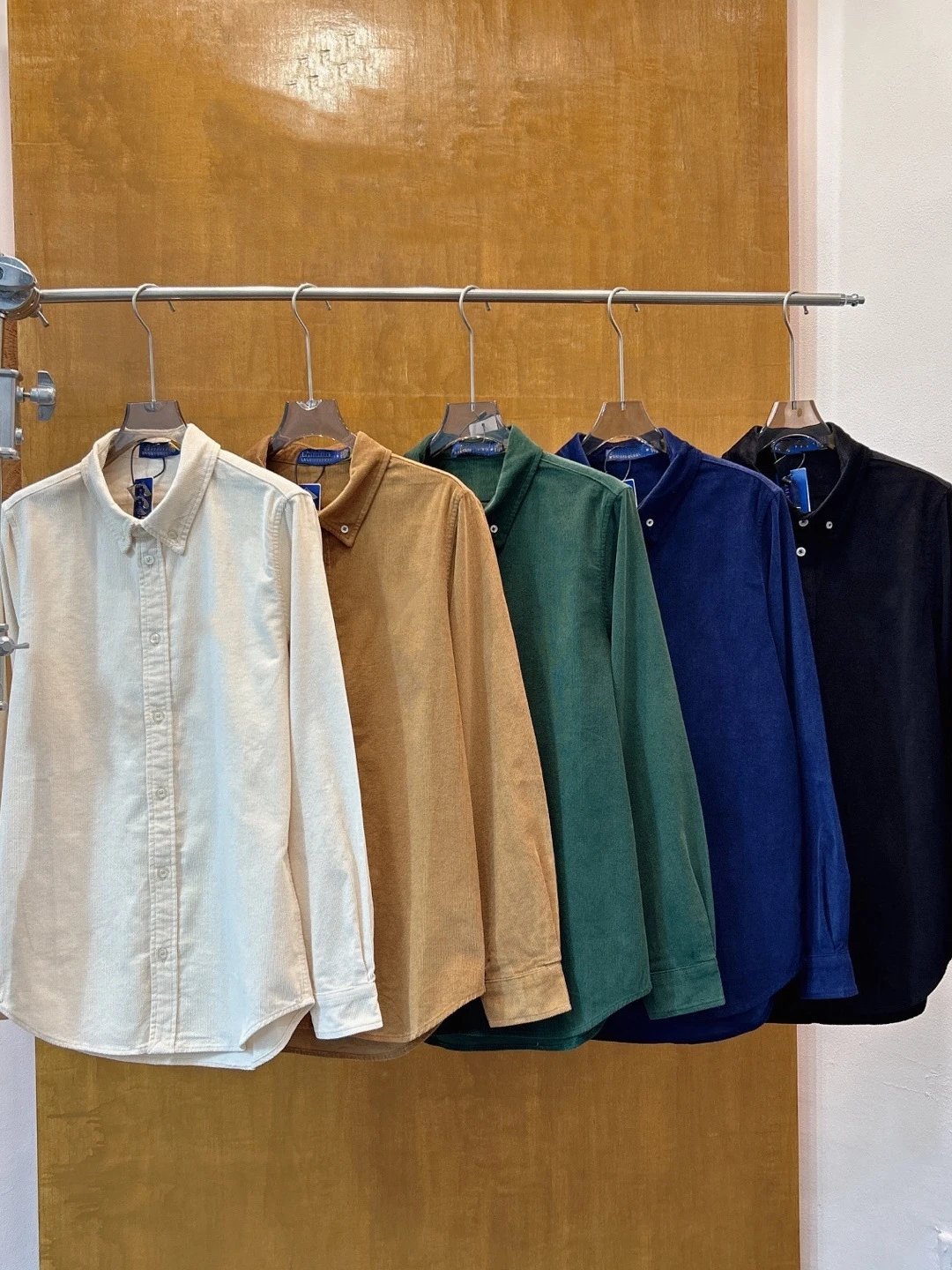 Long Sleeve Button-Up Shirts in Various Colors