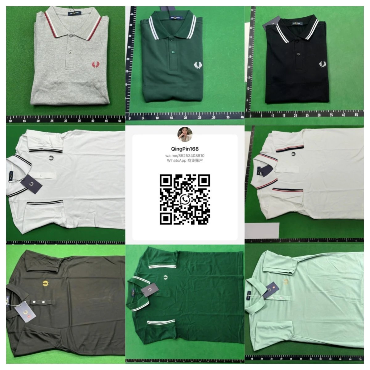 FC03 Summer Wheat Embroidered Short Sleeve Men's Casual Polo Shirt New Trendy Turn-Down Collar - Whatsapp+852 5340 8810