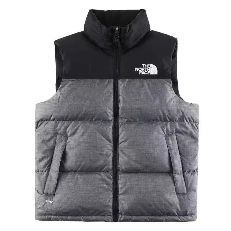 Moncler Vests Quilted Puffer Vest — The North-Gray-black