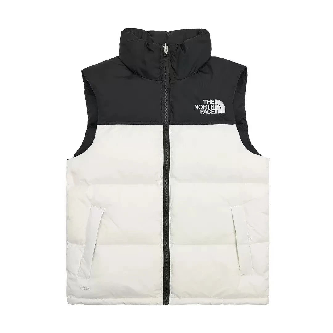 Moncler Vests Quilted Puffer Vest — The North-Black and white