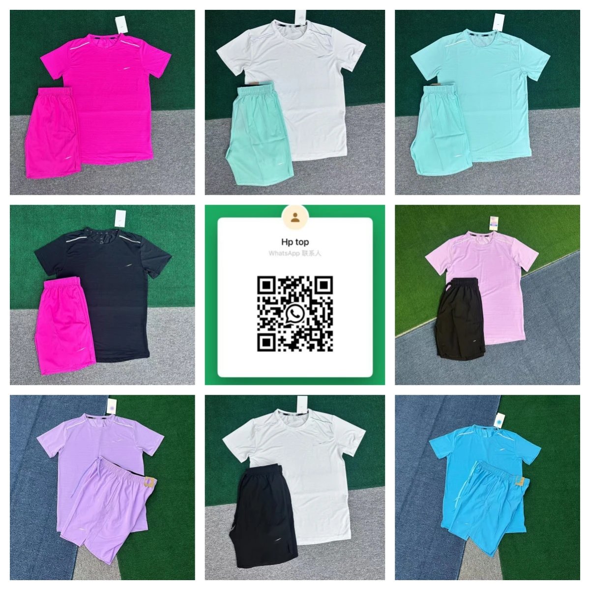 AA14 Men's Breathable Woven Athletic 5-Inch Shorts Sports Track and Field Training Running Fitness Quick-Dry Set +WS+852 5484 5379
