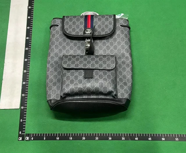 Dior Backpacks Oblique canvas flap backpack with front pocket product detail image 7