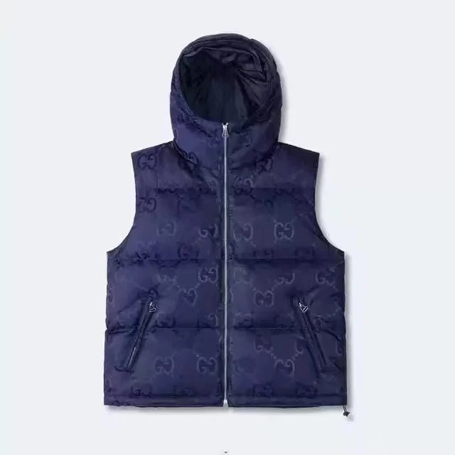 Moncler Vests Quilted Puffer Vest — Gucci-Blue