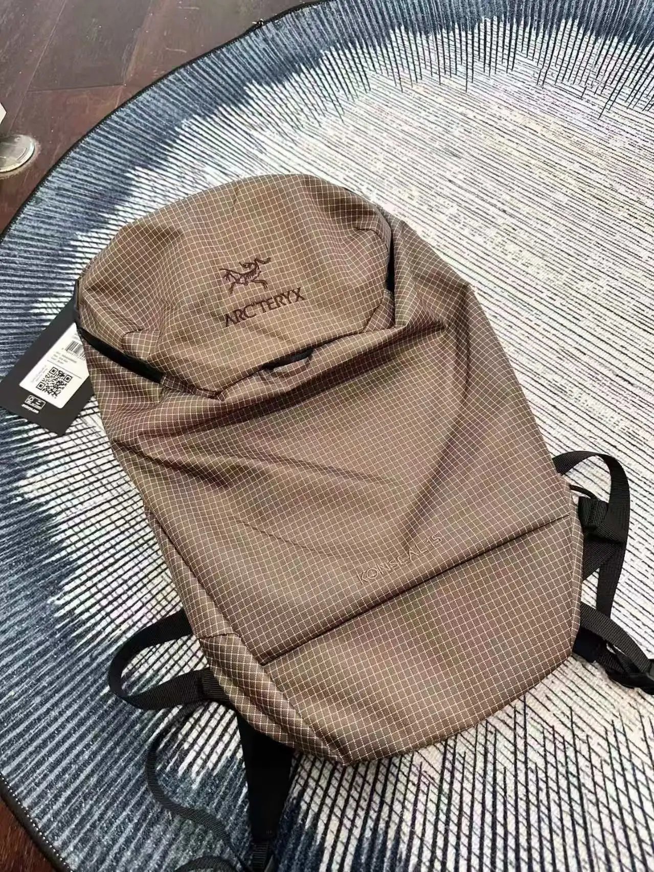 Dior Backpacks Oblique canvas flap backpack with front pocket — A-rc'teryx Brown 40*26 CM