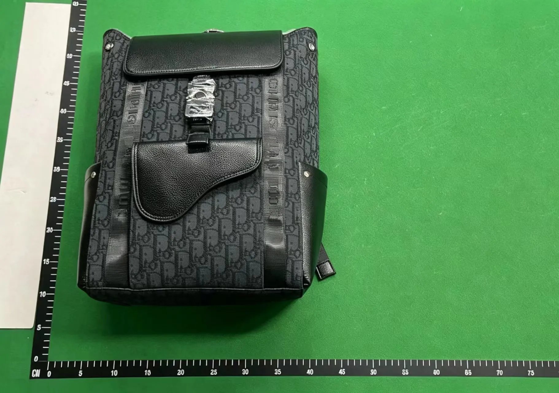 Dior Backpacks Oblique canvas flap backpack with front pocket image 3