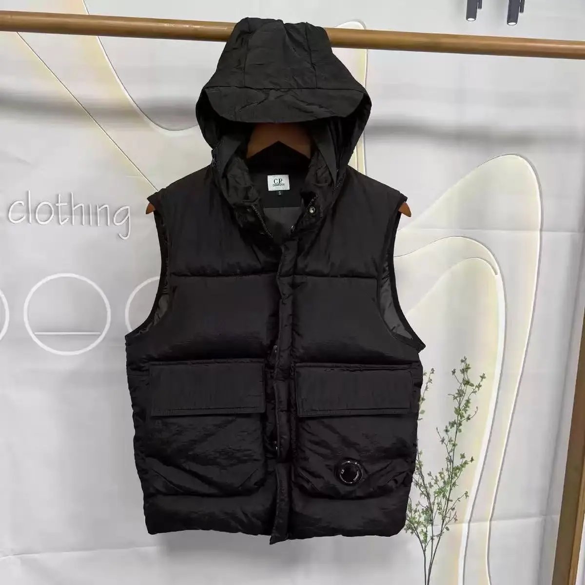 Moncler Vests Quilted Puffer Vest — CP. Company-Black