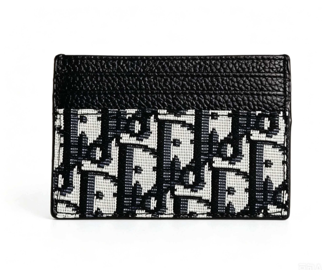 Dior Cardholder Beige and Dark Brown Mise