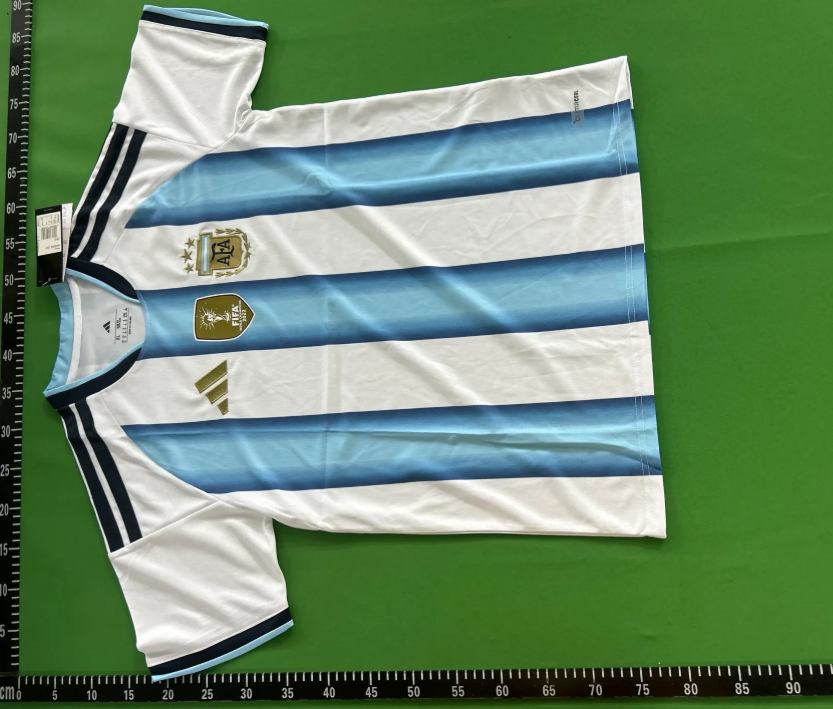 World Cup jerseys: Brazil, Argentina, Mexico, Germany, Spain, Portugal, and the USA–Canada–Mexico football kits. 7