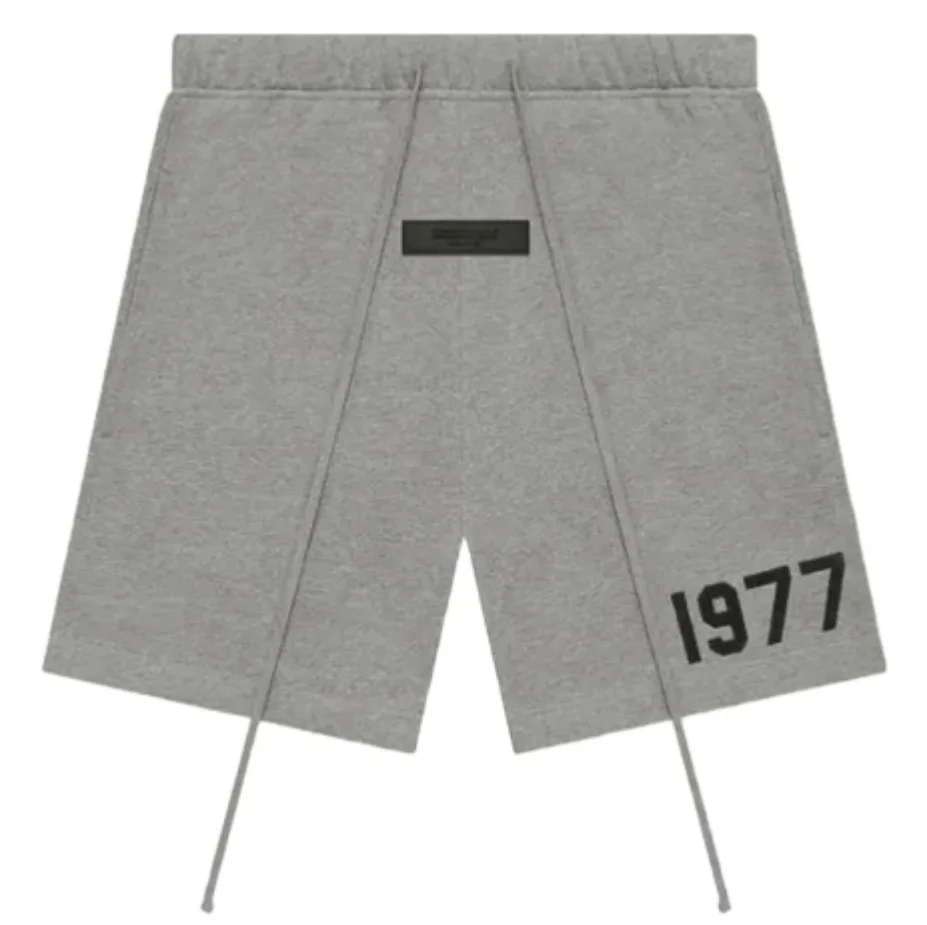 Fear of God Essentials, 1977 grey shorts