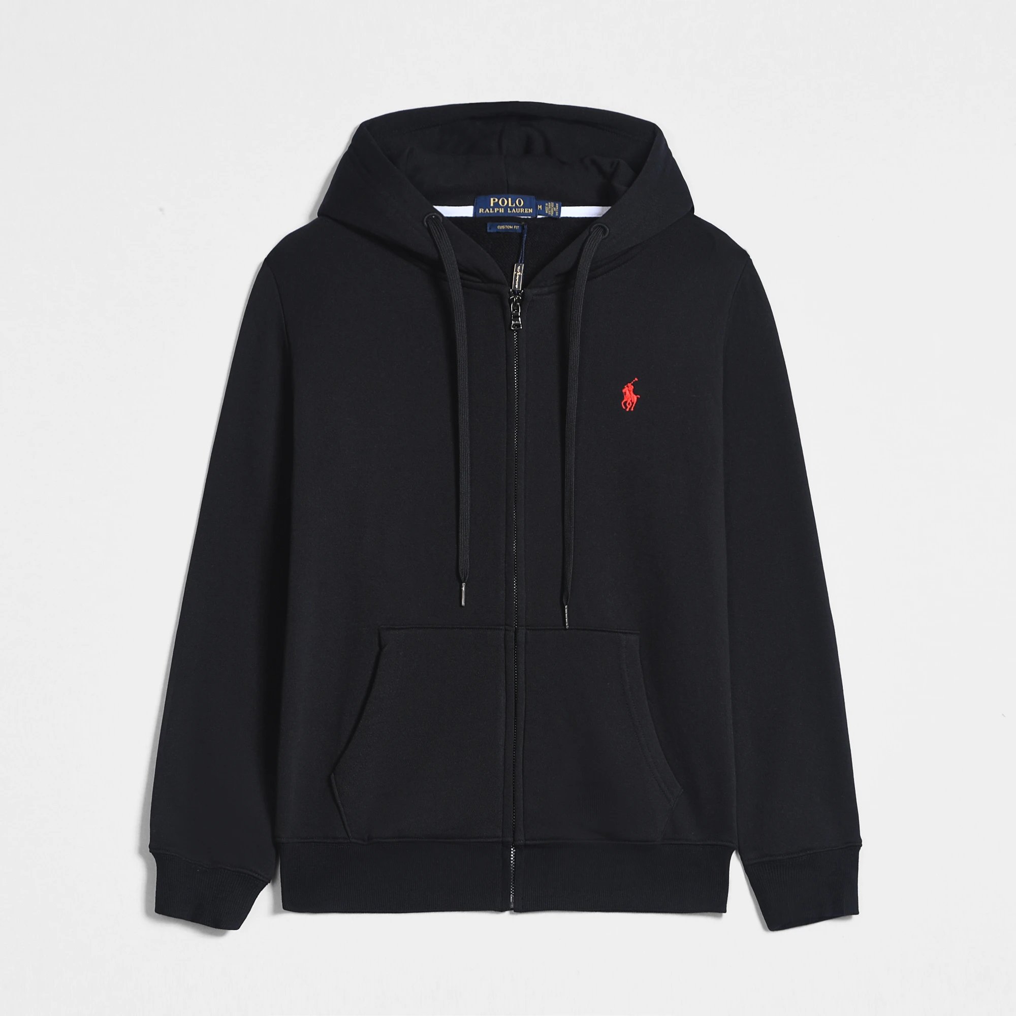 Double sided fabric zipper hooded top JJ94Z