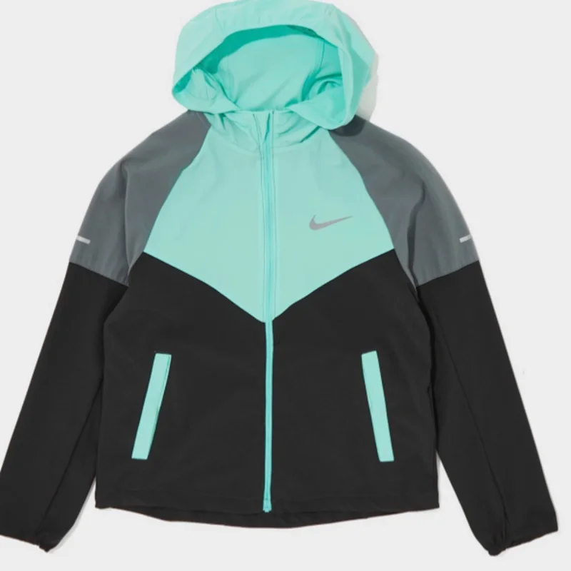 Nike Mint Colorblock Running Windbreaker - rep Nike