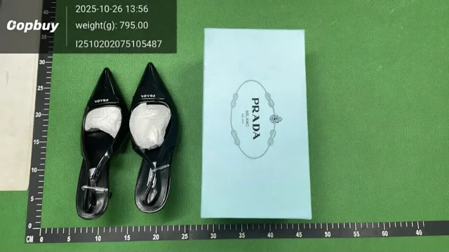 Prada High Heels Pointed-Toe Slingback Pumps product detail image 6