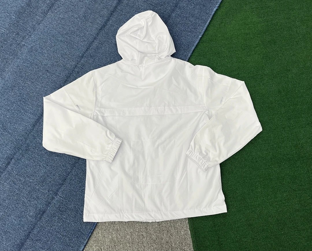 Pattern jacket zipper (white)
