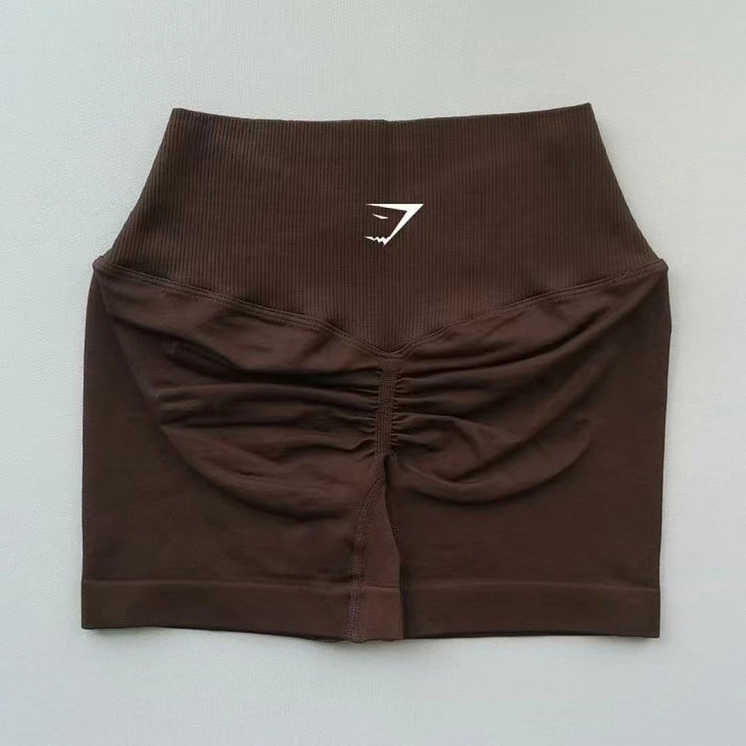 Gymshark Shorts High-Waisted Ribbed Scrunch Seamless image 7