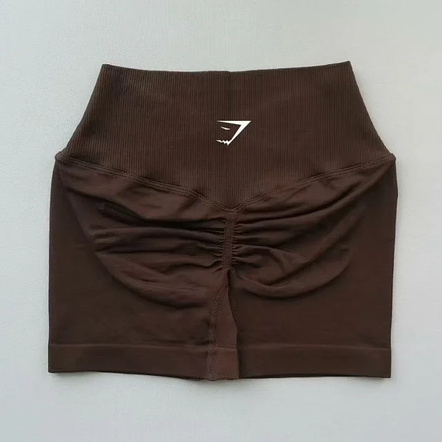 Gymshark Shorts High-Waisted Ribbed Scrunch Seamless product detail image 7