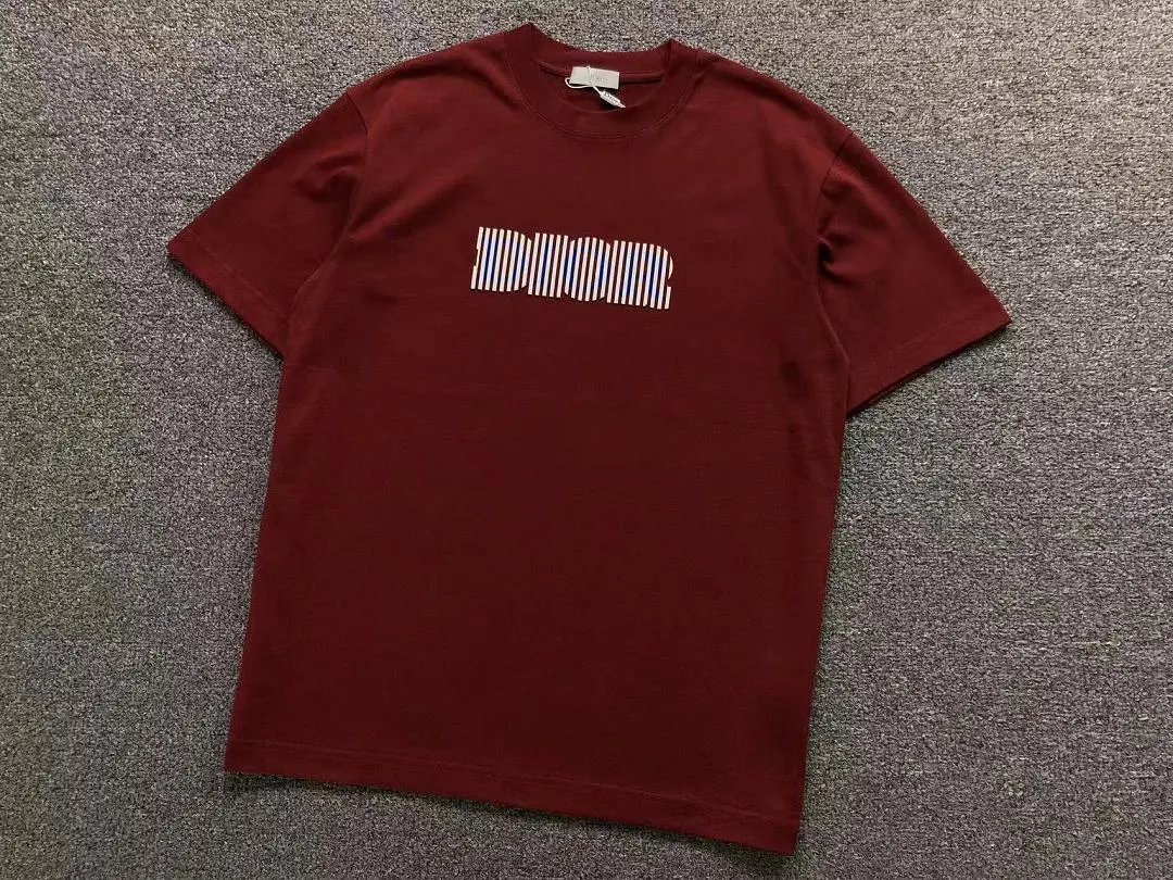 Dior T-Shirts Striped Logo Crewneck T-Shirt image 4
