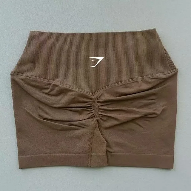 Gymshark Shorts High-Waisted Ribbed Scrunch Seamless product detail image 4