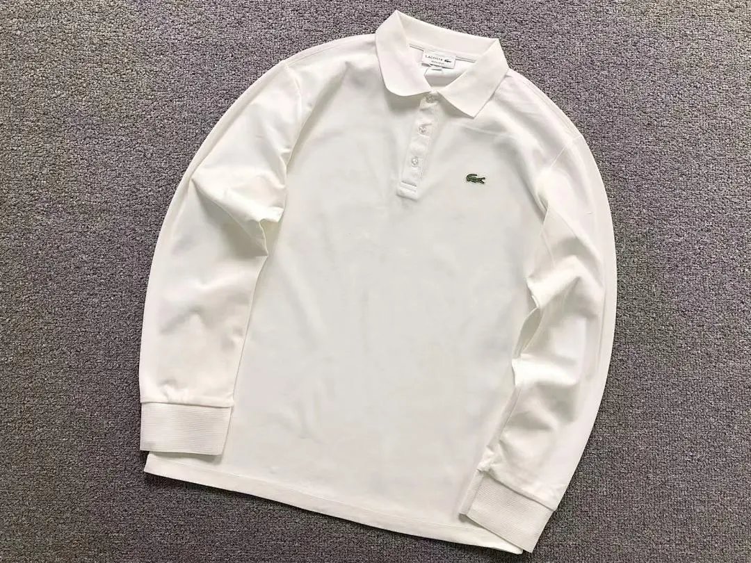 Lacoste Shirts Long-Sleeve Polo Shirt with Crocodile Chest Logo image 3
