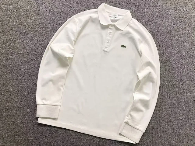 Lacoste Shirts Long-Sleeve Polo Shirt with Crocodile Chest Logo product detail image 3