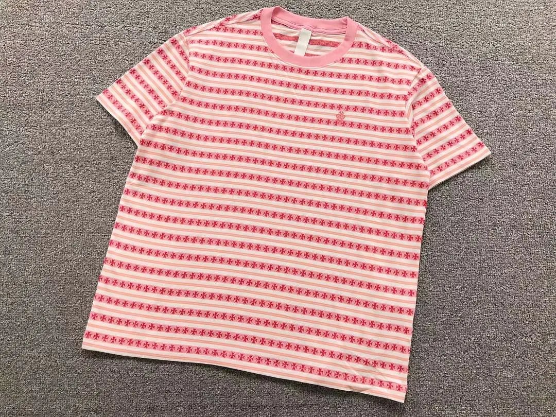 Unbranded T-Shirts Striped short-sleeve crewneck T-shirt image 2