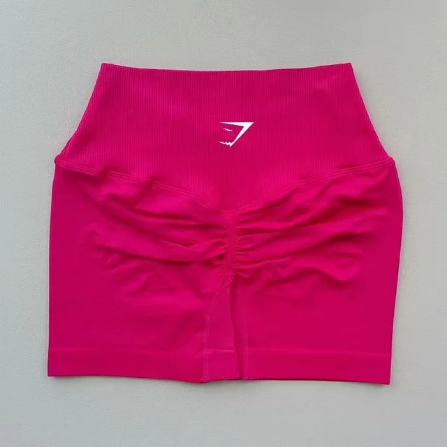 Gymshark Shorts High-Waisted Ribbed Scrunch Seamless product detail image 8