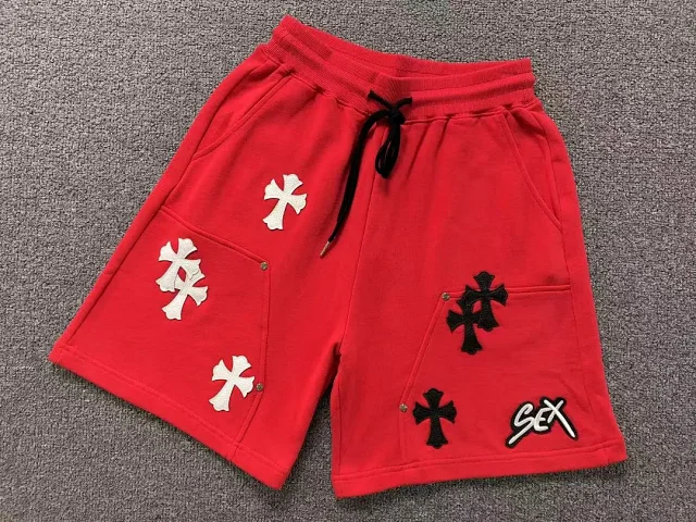 Unbranded Shorts Drawstring with cross appliqué patches product detail image 3