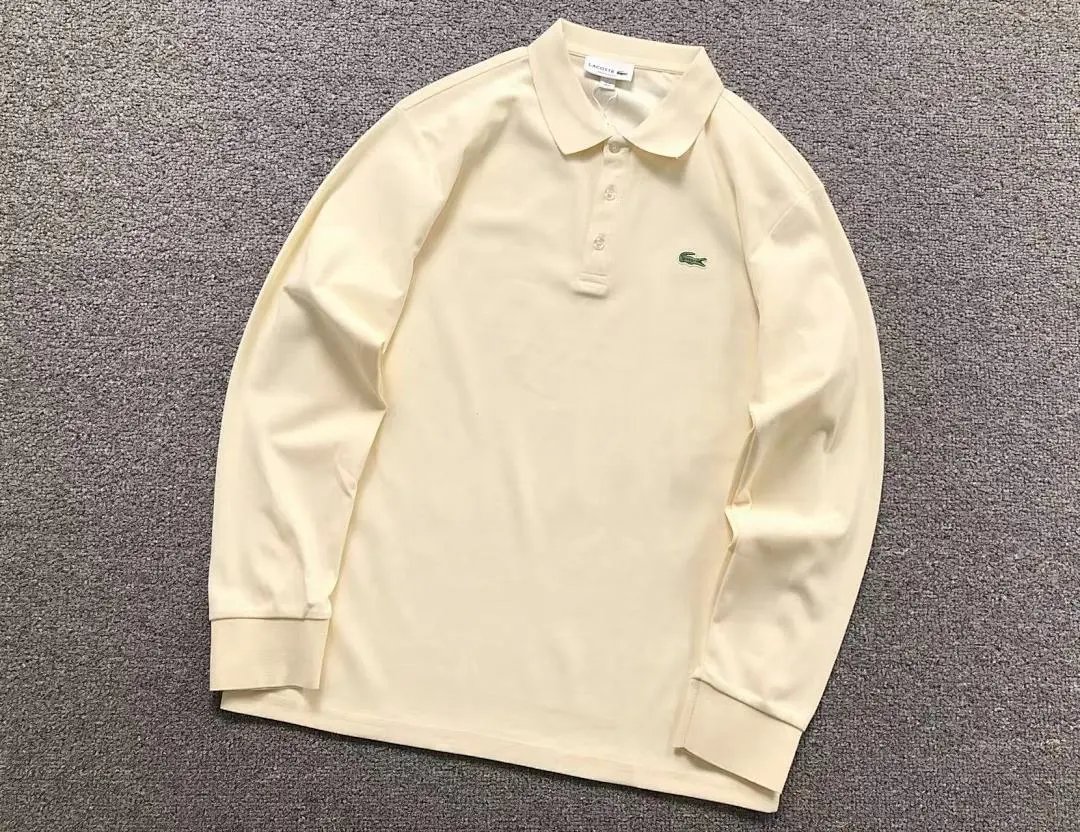 Lacoste Shirts Long-Sleeve Polo Shirt with Crocodile Chest Logo image 4