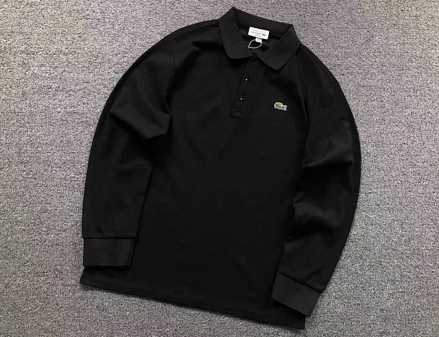 Lacoste Shirts Long-Sleeve Polo Shirt with Crocodile Chest Logo product detail image 2