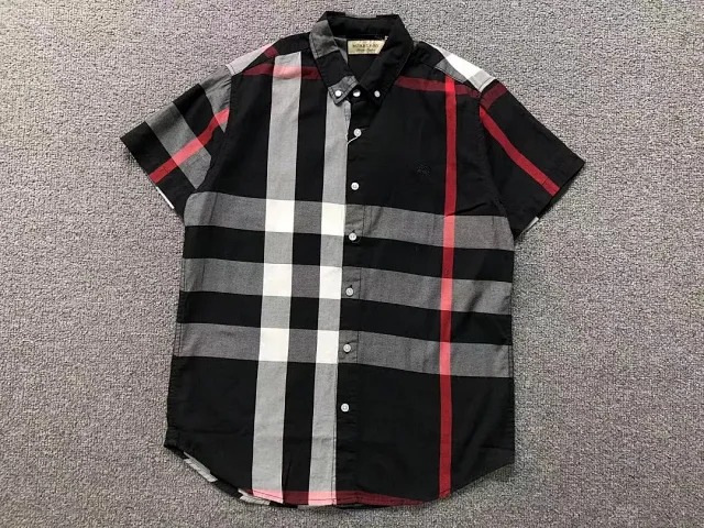 Burberry Shirts Short-Sleeve Check Button-Down Shirt product detail image 5