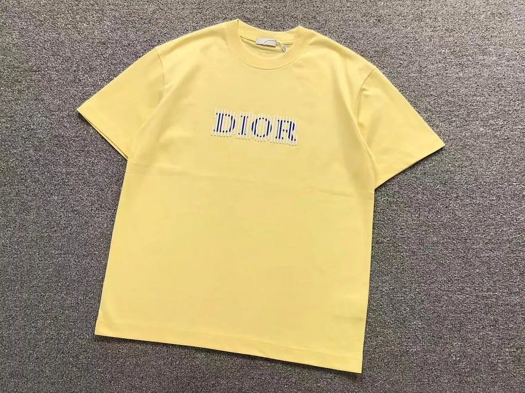 Dior T-Shirts Striped Logo Crewneck T-Shirt image 3