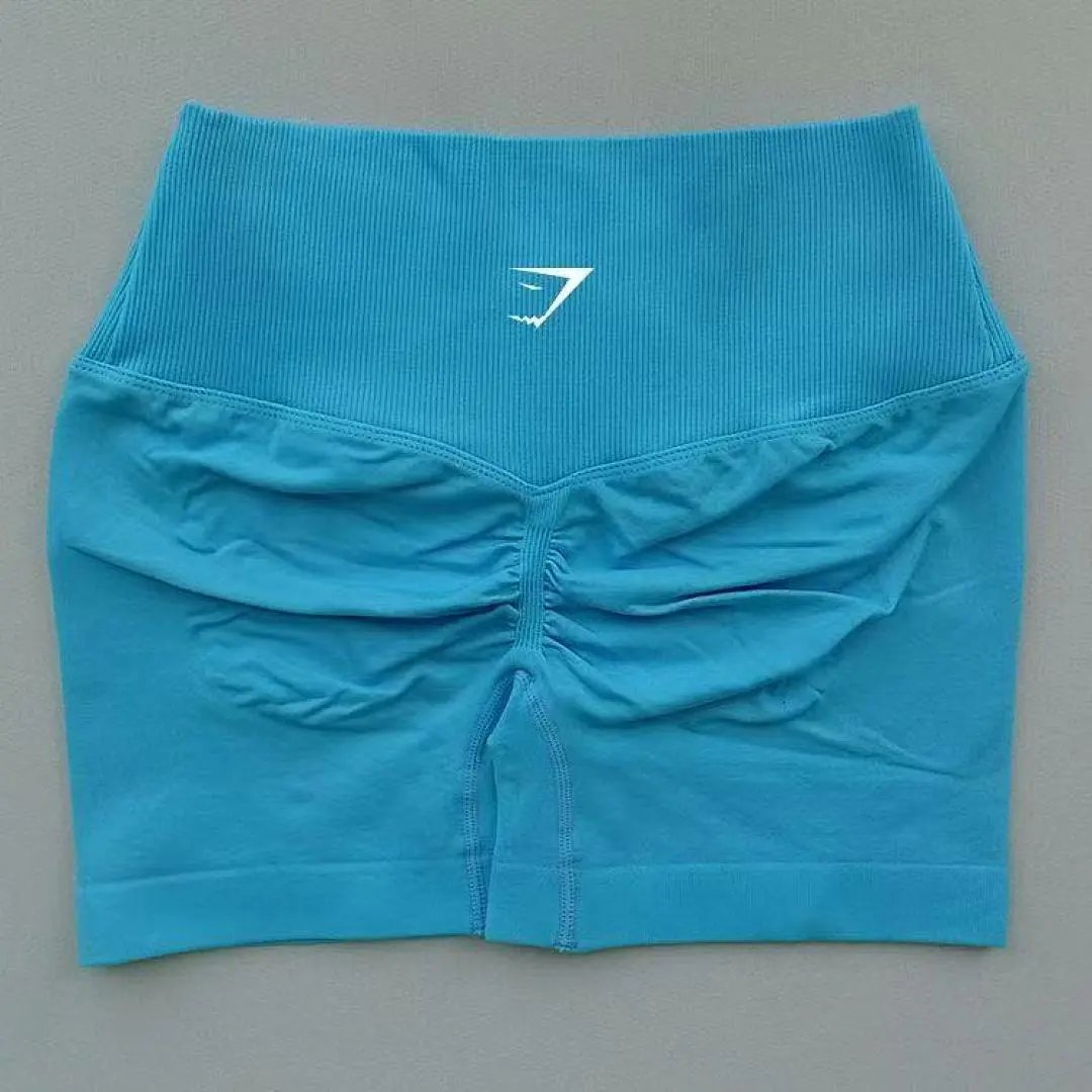 Gymshark Shorts High-Waisted Ribbed Scrunch Seamless image 2