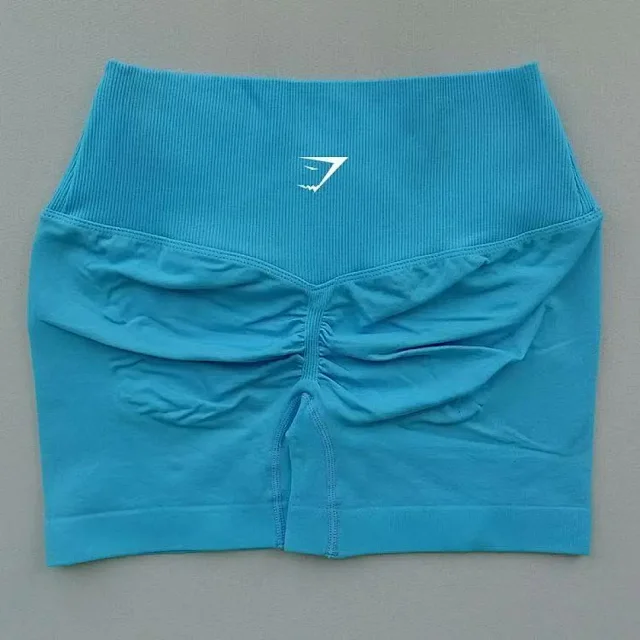 Gymshark Shorts High-Waisted Ribbed Scrunch Seamless product detail image 2