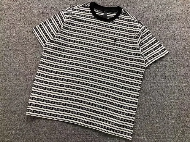 Unbranded T-Shirts Striped short-sleeve crewneck T-shirt product detail image 6
