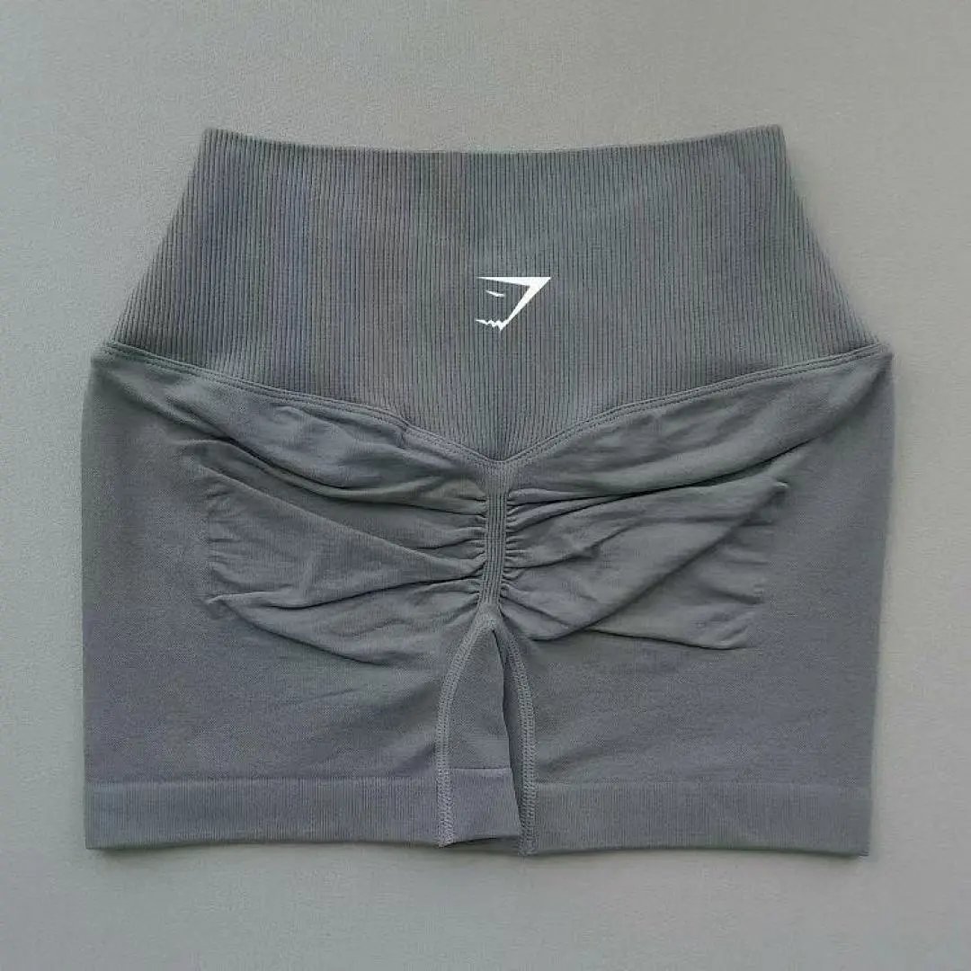 Gymshark Shorts High-Waisted Ribbed Scrunch Seamless image 5