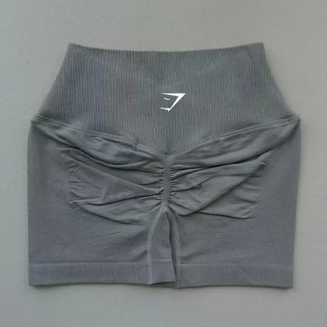 Gymshark Shorts High-Waisted Ribbed Scrunch Seamless product detail image 5