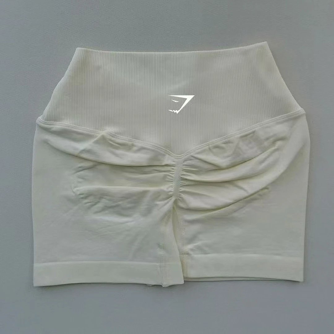 Gymshark Shorts High-Waisted Ribbed Scrunch Seamless image 3