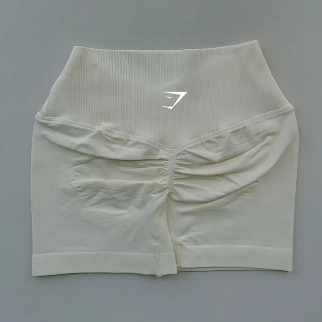 Gymshark Shorts High-Waisted Ribbed Scrunch Seamless product detail image 3