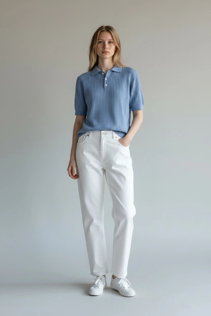 OOTD 时尚针织短袖和长裤 — W2CFinds curated find