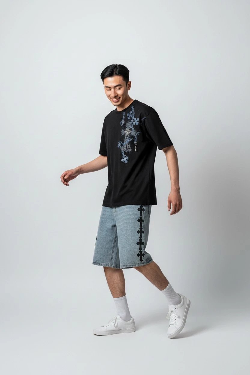 OOTD时尚短袖和牛仔短裤 — W2CFinds curated find