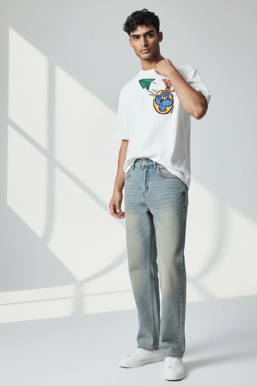 OOTD时尚短袖和牛仔裤 — W2CFinds curated find