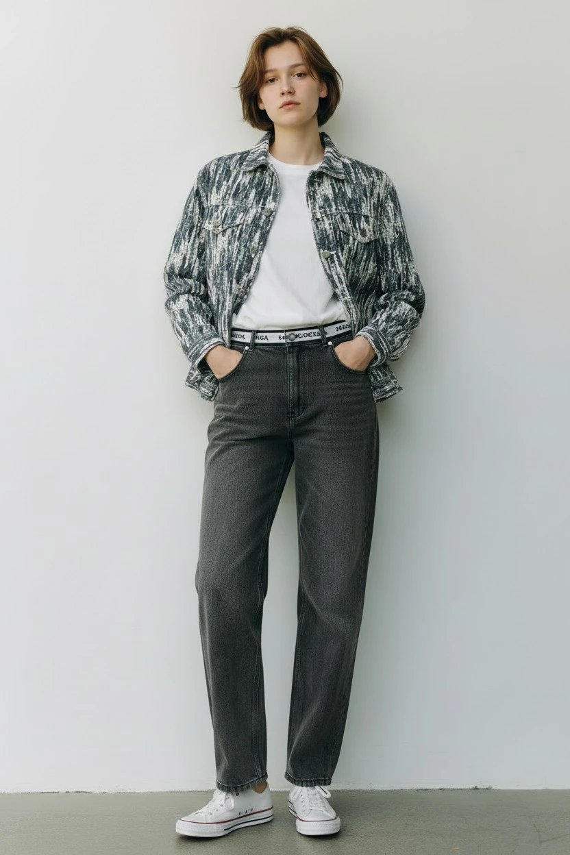 OOTD时尚牛仔外套和牛仔裤 — W2CFinds curated find