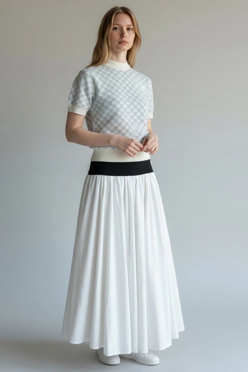 OOTD时尚针织衫和半身裙 — W2CFinds curated find