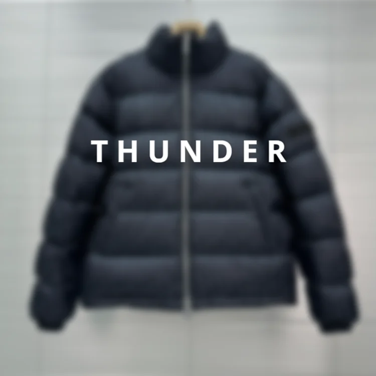 Full printed letter down jacket