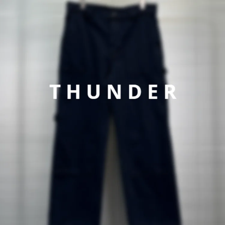 Retro blue logging pants