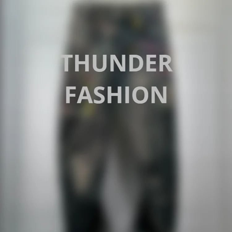 Twist Print Wide-Leg Pants