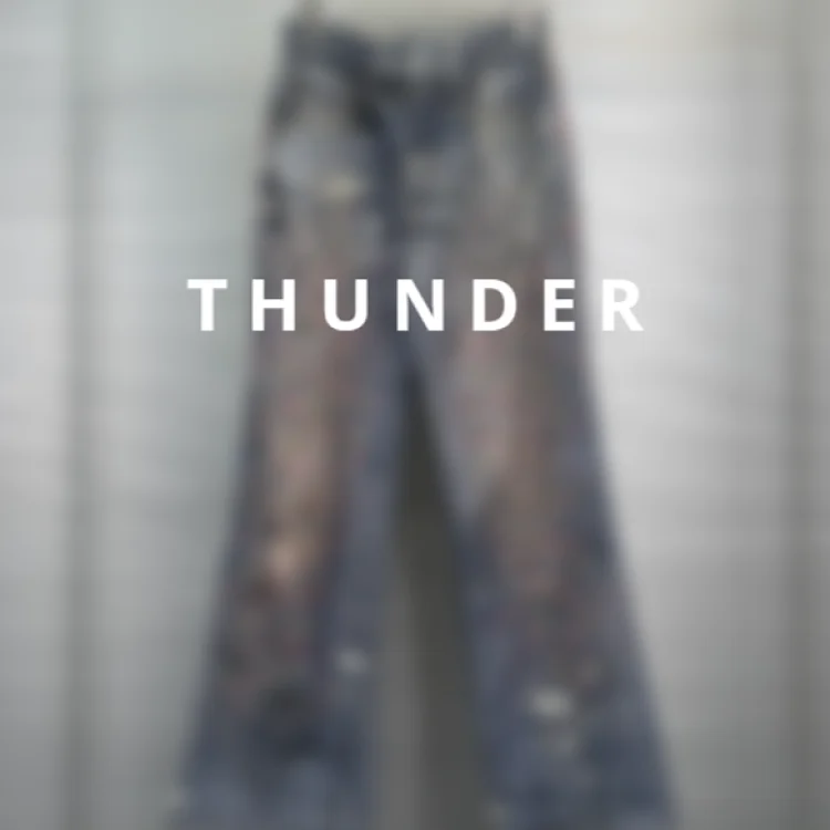 3D Beaded Digital Print Trousers